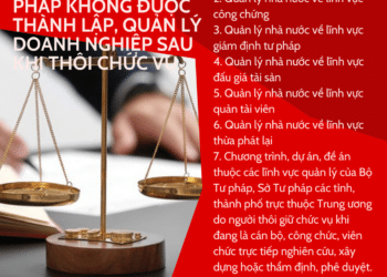 7 lĩnh vực cán bộ quản lý ngành Tư pháp không được làm sau khi thôi chức
