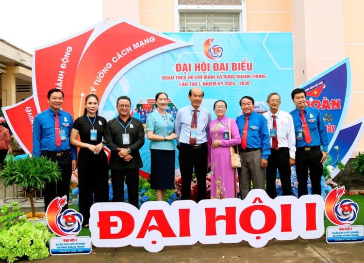 Đại hội đại biểu Đoàn TNCS Hồ Chí Minh xã Hưng Khánh Trung lần thứ I, nhiệm kỳ 2025-2030