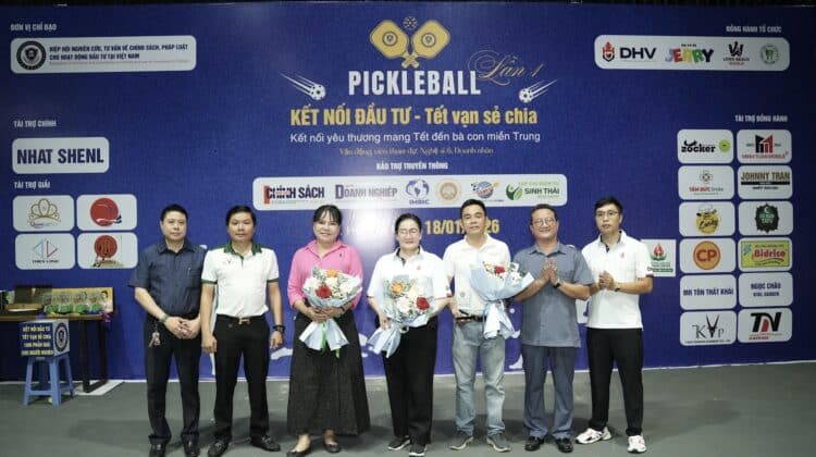Hiệp hội AVRCIPL – Trường Đại học Hùng Vương: Giải Pickleball “Kết nối đầu tư – Tết vạn sẻ chia” lần 1 năm 2026 – Quy tụ những tấm lòng vàng